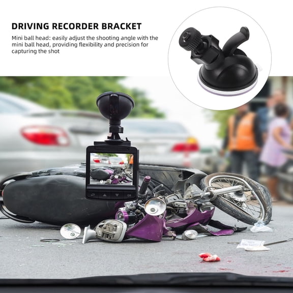 Mobestech Adjustable Black Suction Cup Mount for Car Camera with Easy Installation and Durable Build