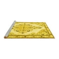 thumbnail image 2 of Ahgly Company Machine Washable Indoor Rectangle Medallion Yellow Traditional Area Rugs, 8' x 10', 2 of 4
