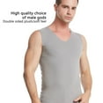 thumbnail image 3 of Guardurnaity Chaleco térmico para hombre, camiseta básica de moda para clima frío y cálido, ropa interior de Color sólido sin mangas para Camisetas, 3 of 6