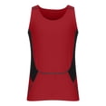 thumbnail image 3 of pstuiky Camisetas sin mangas para hombre, Camiseta ajustada de cuello redondo sin mangas de color liso para hombre Chaleco para hombre xxxl, 3 of 5