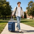 thumbnail image 2 of Ktaxon 20" Carry-on Luggage Softside Suitcases Oragnizer Bag with 360° Spinner Wheels Lightweight Travel Suitcase, Blue, 2 of 13