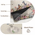 thumbnail image 6 of Spring Floral Birds Entryway Rug 2'x3'&nbsp; Non Slip Front Door Mats, Butterflies Daisy Farmhouse Flowers Entrance Rugs Indoor Outdoor Carpet, Washable Floor Mats Small Area Rug for Bedroom Kitchen, 6 of 8