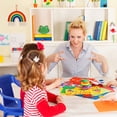 thumbnail image 4 of Tapices de Arcoiris Tejido a Mano Tapices Decorativos Colgante Borla Tapiz de Pared Macramé de 7 Cuerdas Trenzadas para Dormitorio Sala de Estar Vivero de Bebés Niños, 4 of 5