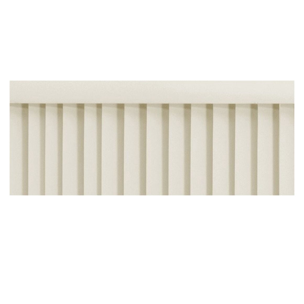 PowerSellerUSA Vertical Blinds for Patio Doors, 78W x 84L inches Large Window Blind Cordless, Anti Static Vinyl Slats Design With Aluminum Track, 3.5" Vanes Shade with Wand Controls, Solid Alabaster