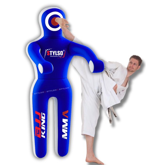 Bolígrafo Grappling Dummy Stylus de 152 cm, color azul, para entrenamiento de artes marciales mixtas
