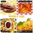 thumbnail image 7 of Uxcell 200 Pcs Wax Paper Sheets for Food, 8.7 x 8.7 Inch Greaseproof Wrapping Paper Sheets, Checkered Square Food Basket Liners for Sandwich Hamburger Bread, Yellow, 7 of 7