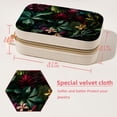 thumbnail image 5 of Tropical Plants Velvet Portable Storage Box with Removable Compartment: Display Case, Jewelry Box, and Jewelry Stand - Gift, 5 of 7
