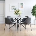 thumbnail image 3 of ZUO Chaise de Salle à Manger Kurt (Lot de 2) Gris, 3 of 12