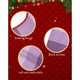thumbnail image 6 of Ombre Purple Grey Christmas Tree Skirt 48 Inches Large Christmas Skirt Tree, Simple Modern Farmhouse Stripes Tree Skirt Christmas Decorations for Fireplace Party Holidays Indoor Outdoor, 6 of 7