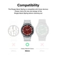thumbnail image 3 of Ringke Bezel Styling [Stylish Stainless Steel Frame] Compatible with Samsung Galaxy Watch 6 Classic Case (43mm), Anti Scratch Protector Adhesive Lightweight Cover Accessory - 43-01 (ST) Silver, 3 of 11