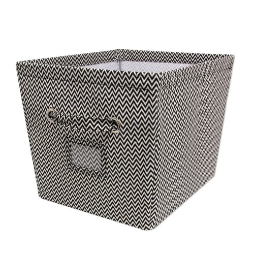 Mainstays Large Canvas Bin, Chevron