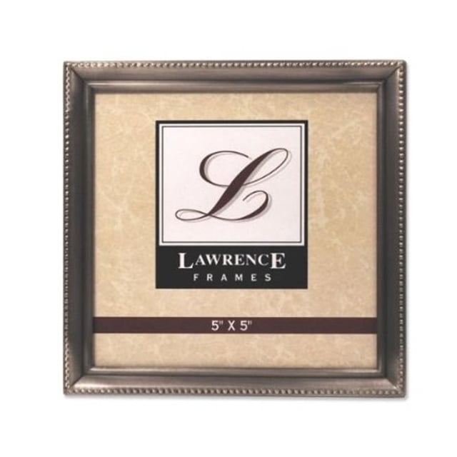 Lawrence Frames Lawrence Frames Antique Pewter 5x5 Picture Frame - Bead Border Design