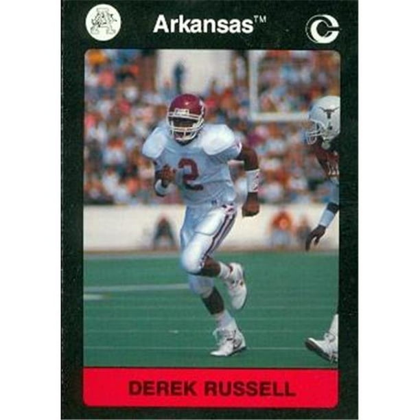 Derek Russell Football Card (Arkansas) 1991 Collegiate Collection No.16