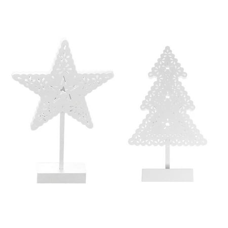 

2 PCS Christmas Lights Christmas Tree Shape Desktop Night Light Christmas Decoration Christmas Lamp