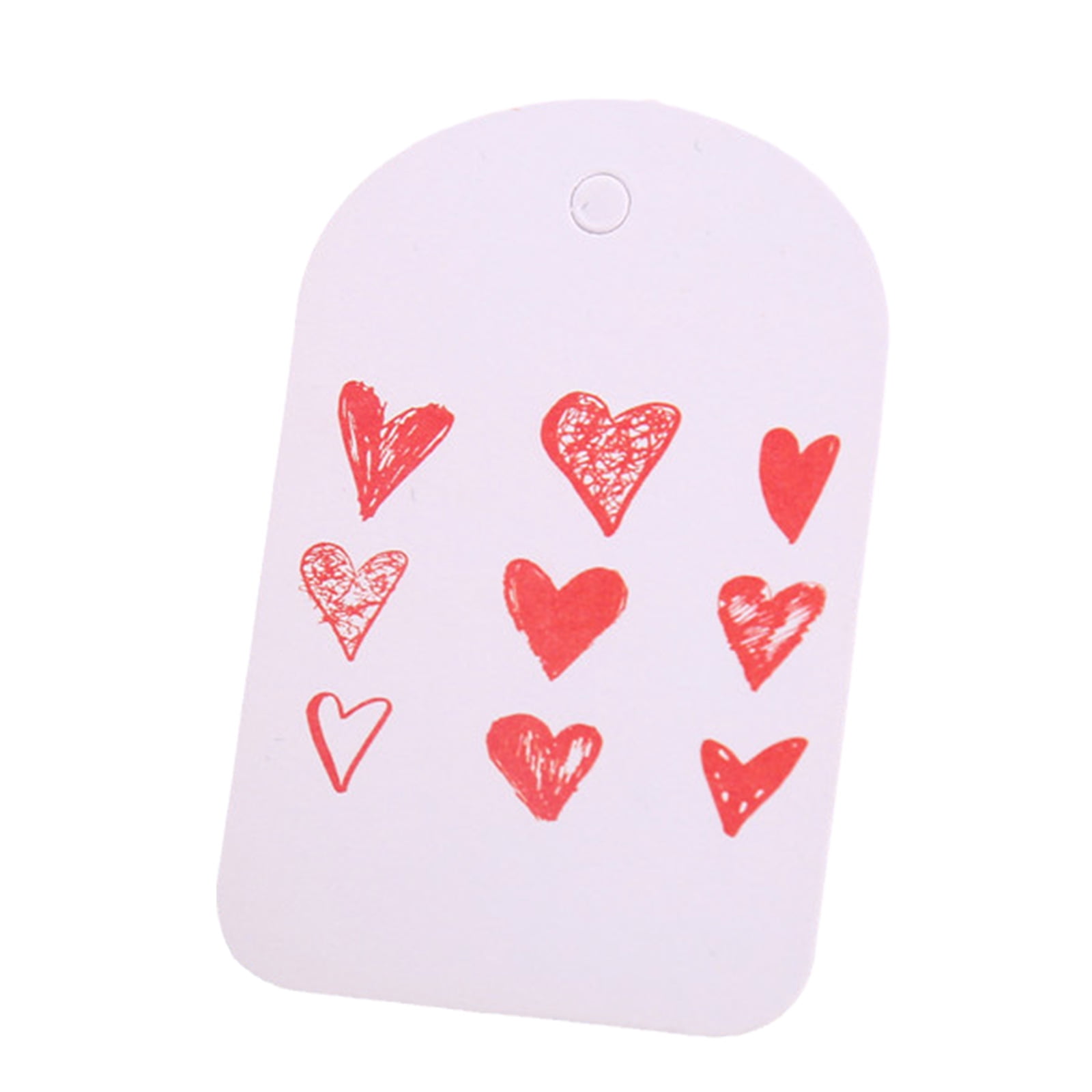 Lot of 100pcs Valentine's Day Paper Heart XOXO Hanging Gift Tag Labels Gift Wrap 