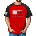 thumbnail image 2 of JLFKNG Mens Shirts Independence Day Style Usa Flag Printed Patriotic Shirts For Men Short Sleeve Crew Neck Breathable Loose Fit Comfy Summer Clothes, 2 of 4