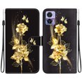 thumbnail image 2 of Compatible with Motorola Moto Edge 30 Neo Flower Painted PU Leather Wallet Case with Card Slots Cover, 2 of 5