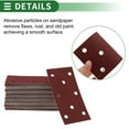 thumbnail image 6 of 70 Pcs Rectangle Sandpaper 8 Hole 800 Grit Hook and Loop Sanding Sheets Universal for Automotive Refinishing 180x95mm Aluminum Oxide Red, 6 of 7