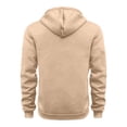 thumbnail image 4 of Boys Quarter Zip Trendy Hoodie Long Sleeve Casual Warm Front Pocket Kids Fall Pullover Sweatshirt Beige 6, 4 of 8