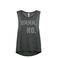 thumbnail image 1 of Ummm NO Women's Fashion Sleeveless Muscle Workout Yoga Tank Top Charcoal Grey Medium, 1 of 3