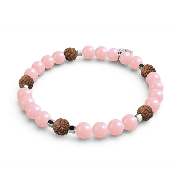Light Of Nirvana Gemstone x Lumos Rudraksha Bracelet Mala