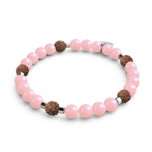Light Of Nirvana Gemstone x Lumos Rudraksha Bracelet Mala
