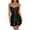 Black, variant on HBYJLZYG Women's 2024 Summer Spaghetti Straps Sleeveless Sundress Slim-Fit Backless Mini Dresses
