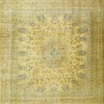 thumbnail image 1 of Ahgly Company Machine Washable Indoor Square Traditional Caramel Brown Area Rugs, 10' Square, 1 of 7