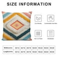 thumbnail image 5 of JEUXUS  Colorful Boho Throw Pillow Covers , Diamond Pattern Lumbar Pillow Covers with Tassel Tufted Decorative Pillow Cover for Couch Sofa Bedroom Living Room, 5 of 5