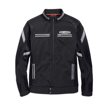 Harley-Davidson Men's Woven Jacket - 98400-20VM Slim Fit Windbreaker With Mesh Lining