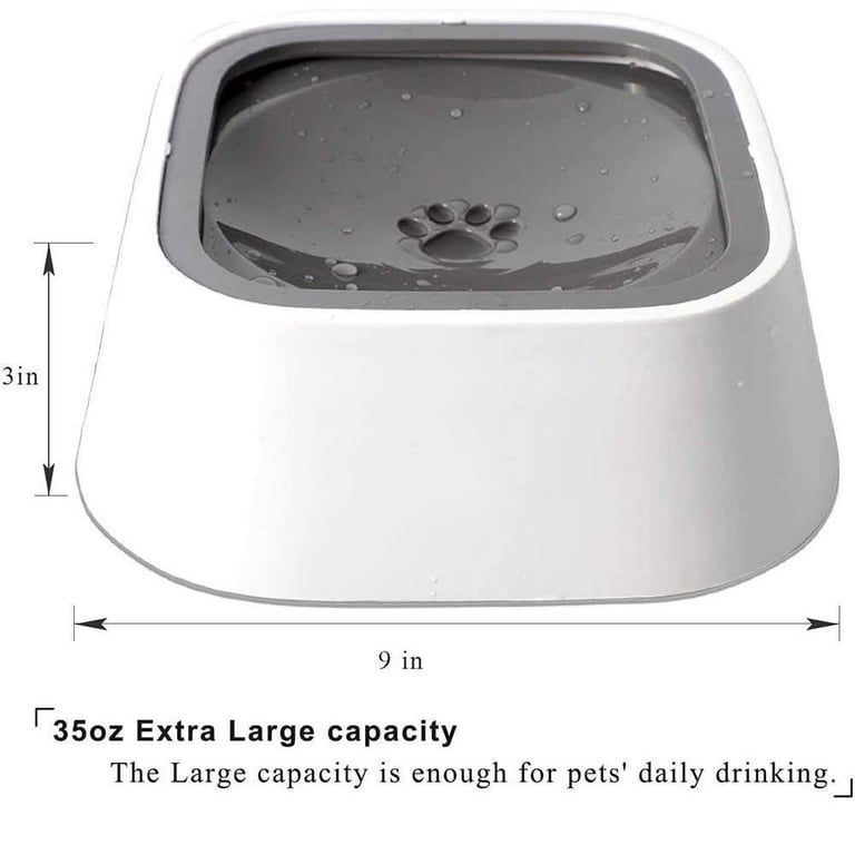 Dog Bowl No Spill Pet Water Bowl No Drip Slow Water Feeder - Temu