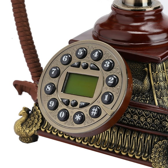 FSK / DTMF Vintage Antique Telephone, One Button , Screen Display, Clear Sound Phone Numbers Check For Retro Home Decor