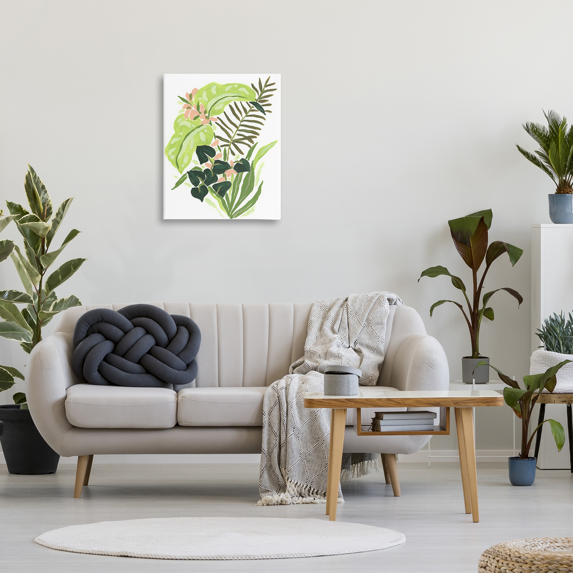 Stupell Industries Modern Tropical Herbs Botanical & Floral Painting Gallery Wrapped Canvas Art Print Wall Art, 24 x 30