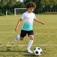 thumbnail image 2 of WhouRiu Boys Summer Athletic Outfits Short Sleeve Tees And Shorts Sets Kids Sports Training Clothes, 2 of 4