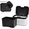 thumbnail image 4 of Compost Bin for Kitchen, Countertop Compost Bin, Body Stainless Steel with Lid, 1.13 Gallon with Inner Bucket Compact and Easy Clean (Black White), 4 of 8