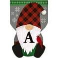 thumbnail image 3 of Briarwood Lane Winter Gnome Burlap Monogram Letter a Garden Flag, 3 of 7