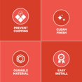 thumbnail image 5 of M-D Building Products 31982 3/8 in. x 96 in. Matte Black Aluminum Tile Edge, 5 of 7