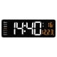 thumbnail image 1 of Reloj digital de pared para sala de estar con pantalla grande de 16 pulgadas y pantalla LED, cronometraje moderno, tecnología de ahorro de energía, para decoración del hogar, marco de metal., 1 of 6