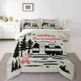 thumbnail image 2 of Erosebridal Ensemble de Literie pour Voiture RV, Couette Simple, Couette en Duvet Tournesol Vibrant, Décor de Camping Heureux, Réversible, 2 of 7