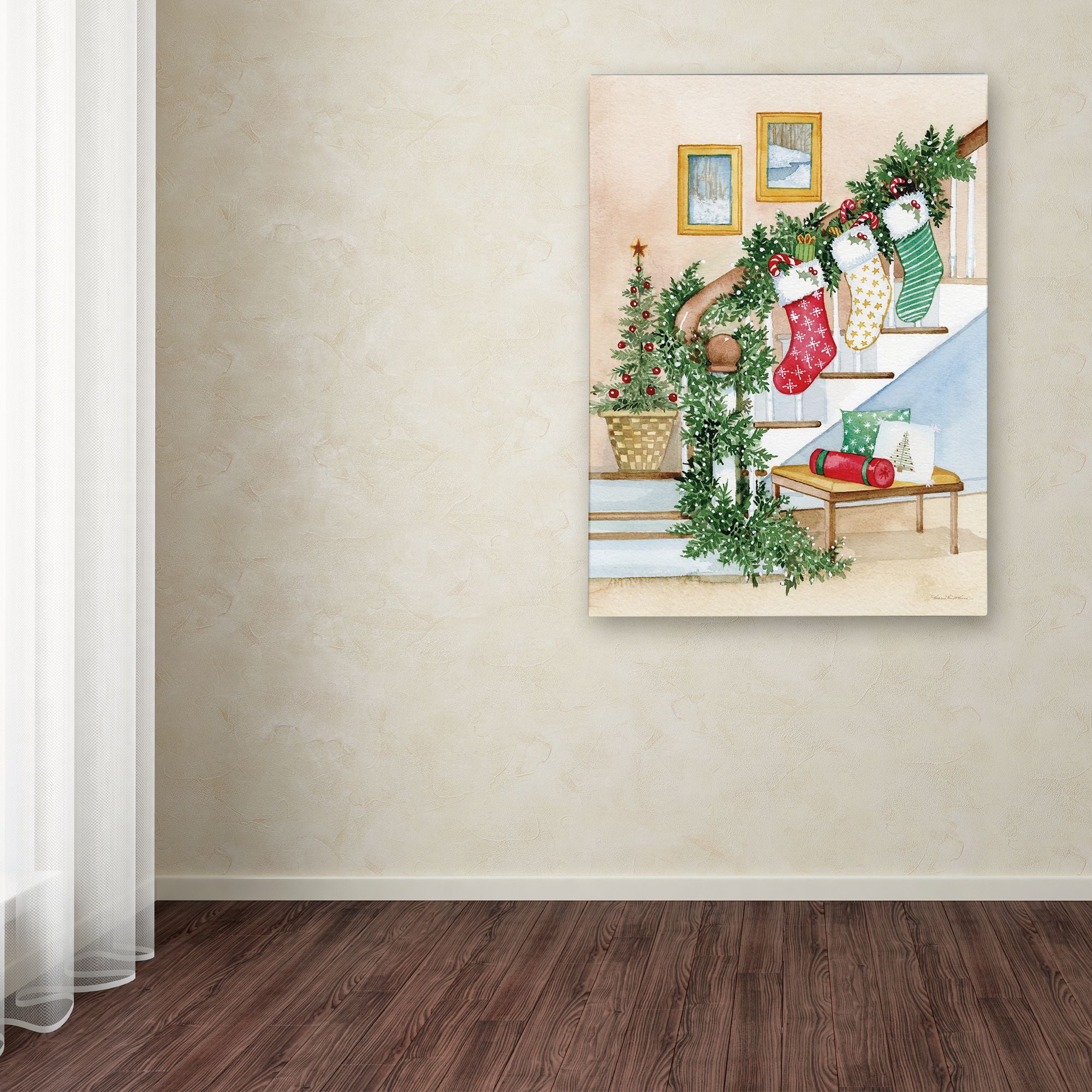 Trademark Fine Art 'Night Before Christmas II' Canvas Art by Kathleen Parr McKenna