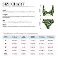 thumbnail image 4 of Kdxio Soccer1 Print Women's 2 Piece High Waisted Wrap Spaghetti Strap Summer Swimsuit Bikini Set-Medium, 4 of 7