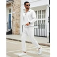 thumbnail image 6 of COOFANDY Men's Jogging Suits 2 Piece Set Quarter Zip Up Pullover Sweatshirt and Sweatpants Set with Pockets, 6 of 7