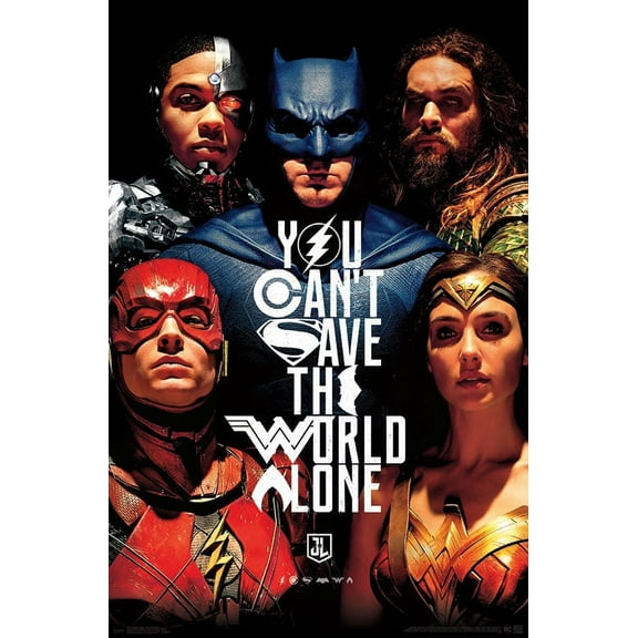 DC Comics Movie - Justice League - Save The World Wall Poster, 22.375" x 34"
