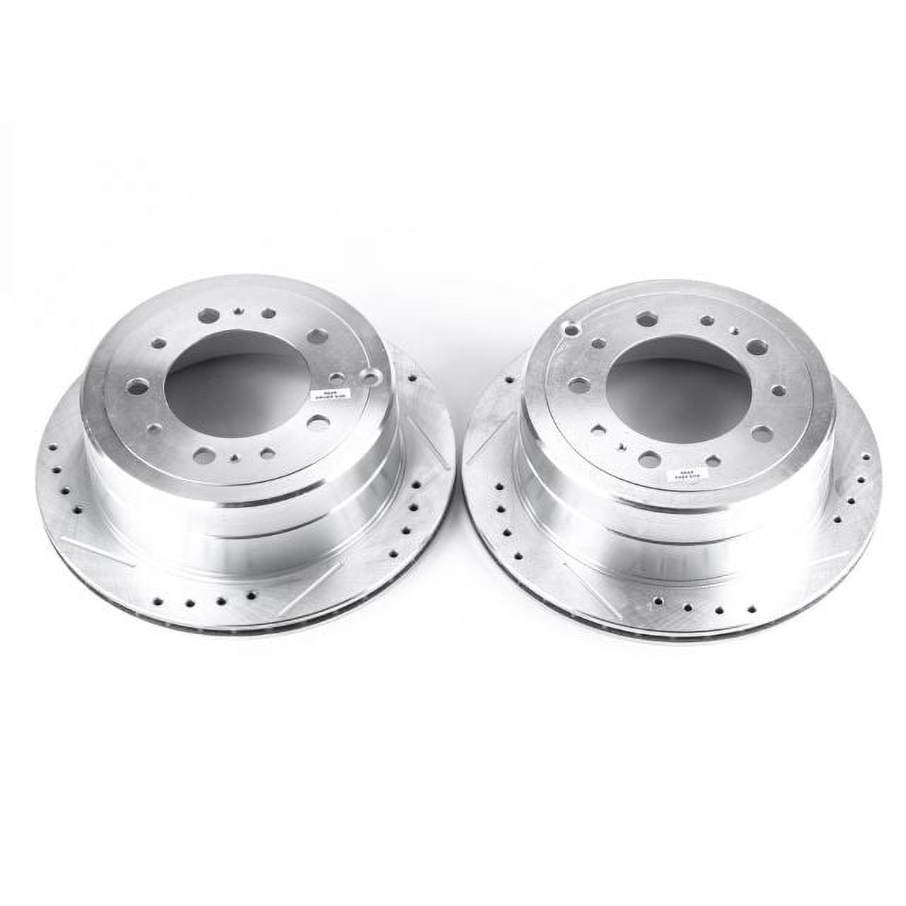 Power Stop Rear Pair of Drilled and Slotted Brake Rotors JBR736XPR