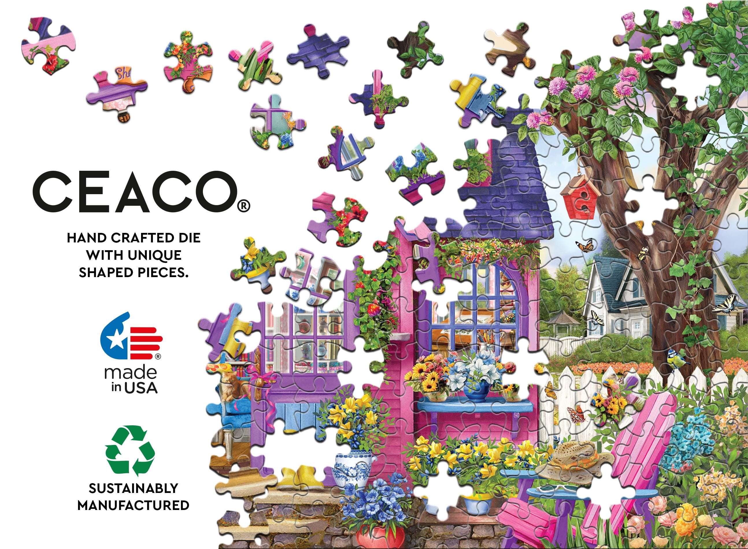 Ceaco She Shed (Chris Bigelow) 500 Piece Interlocking Jigsaw Puzzle