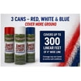 thumbnail image 4 of Ameri-Stripe Red/White/Blue Outdoor Eco-Friendly Grass Field Marking Paint - 3 Cans, 18 oz. Each - Water Based - Memorial Day/4th of July - Great for Yards and Stencils, 4 of 4