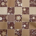 thumbnail image 1 of oneOone Cotton Poplin Brown Fabric Floral Dress Material Fabric Print Fabric By The Yard 56 Inch Wide, 1 of 4