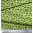 thumbnail image 2 of Soimoi Green Cotton Duck Fabric Bicycle Transport Decor Fabric Printed Yard 56 Inch Wide, 2 of 3