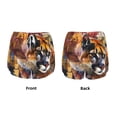thumbnail image 3 of Rateoe Abstract Lion Painting Printed 2 in 1 Women's Workout Shorts for Athletic Gym Running Shorts with Phone Pockets-Medium, 3 of 7