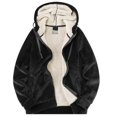thumbnail image 1 of "Men's N Fleece Lined Solid Color Hooded Plus Cashmere Cotton Padded Jacket", 1 of 5